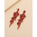 Aretes piedra roja