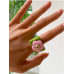 Anillo de resina con diseño de flor