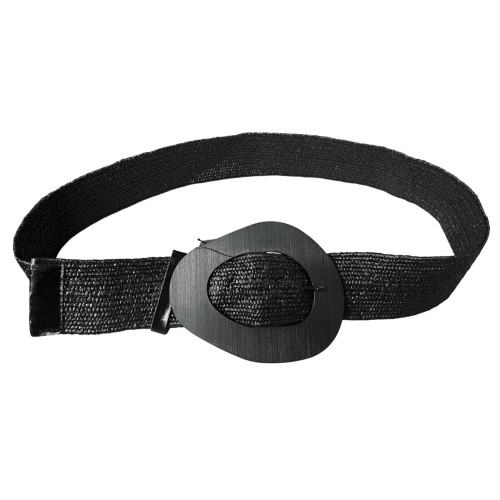 Cinturón Negro Hebilla Metálica