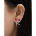 Aretes de Adas Fucsia y Rosado