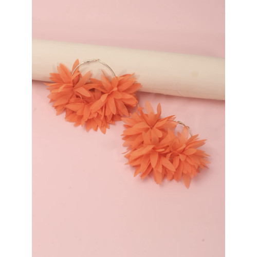 Aretes Argolla Naranja