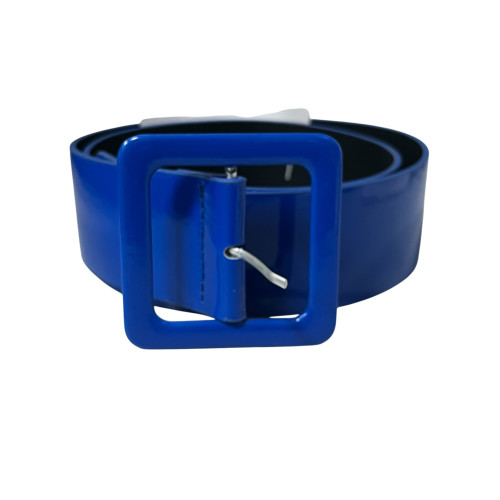 Cinturón Azul de Hebilla Cuadrada