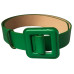 Cinturón Verde de Hebilla Cuadrada