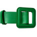 Cinturón Verde de Hebilla Cuadrada