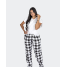 Pijama Alaia Unisex - Cuadros Negros y Blanco