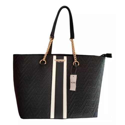 Bolso Aldo Tote Negro con Blanco