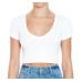 Crop Top Ambiance - Blanco Cuello V