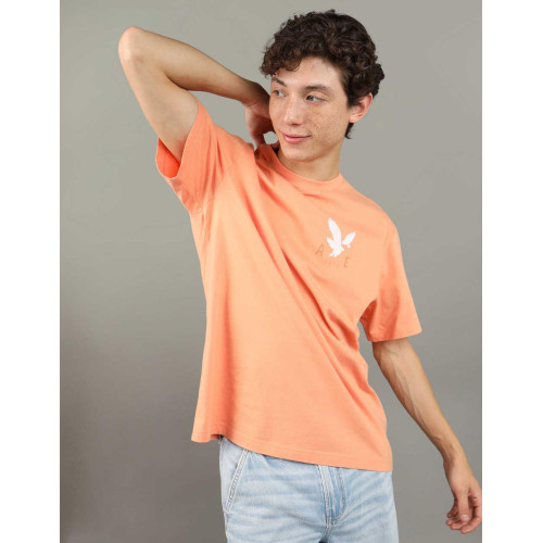 Camiseta American Eagle Naranja Logo