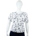 Blusa Bon Ami Estampada Blanco/Azul