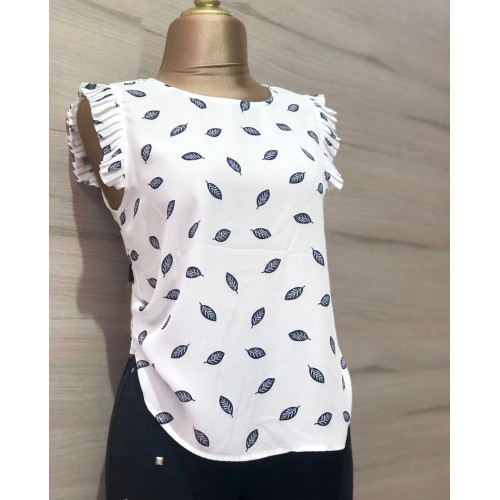 Blusa Bon Ami Estampada de Hojitas