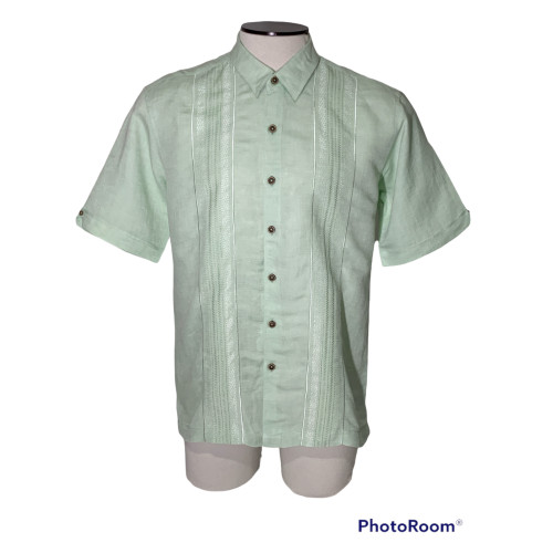 Guayabera Verde Pastel