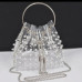 Bolso Transparente con perlas