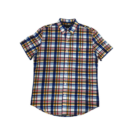 Camisa manga corta a cuadros