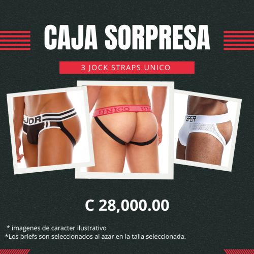 1 Caja Sorpresa - 3 Jock straps 