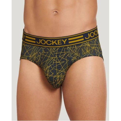 Brief Jockey Microfibra Black & Gold GEO