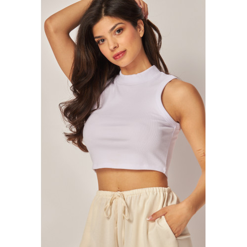 Crop Top Love Poem - Blanco