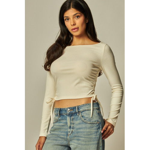 CropTop Love Poem - Blanco Hueso