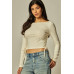 CropTop Love Poem - Blanco Hueso