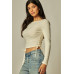 CropTop Love Poem - Blanco Hueso