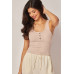 CropTop Tirantes Love Poem - Beige