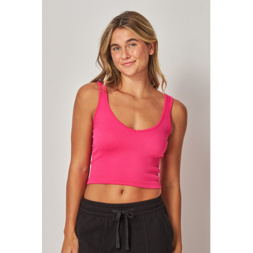 Crop Top Canalé Love Poem - Fucsia