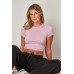 CropTop Canalé Love Poem Lila