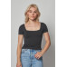 CropTop Love Poem Negro