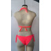 Vestido de baño rosado fosforescente Bikini Top