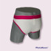 Brief Blanco con Rosa Moose