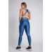 Leggings Metálico Azul Petróleo