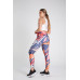 Leggings Estampado Naranja Abstracto