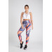 Leggings Estampado Naranja Abstracto