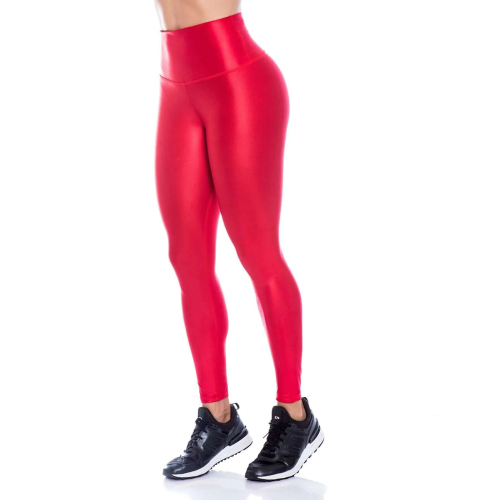 Leggings Metálico Rojo