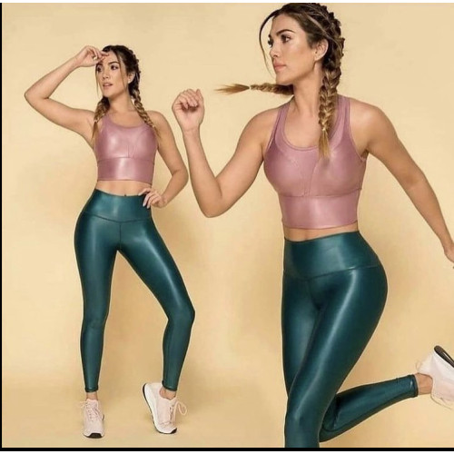 Leggings Metálico Verde