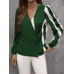 Blusa verde combinada