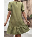 Vestido Smock bajo con fruncido