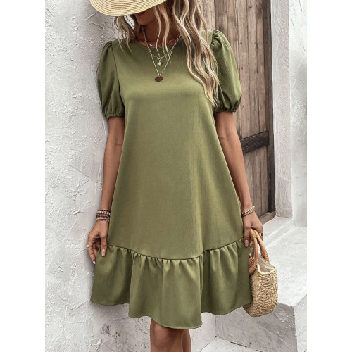 Vestido Smock bajo con fruncido