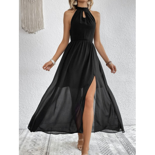 Vestido Halter Negro