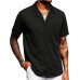 Camisa manga corta playera - Negro