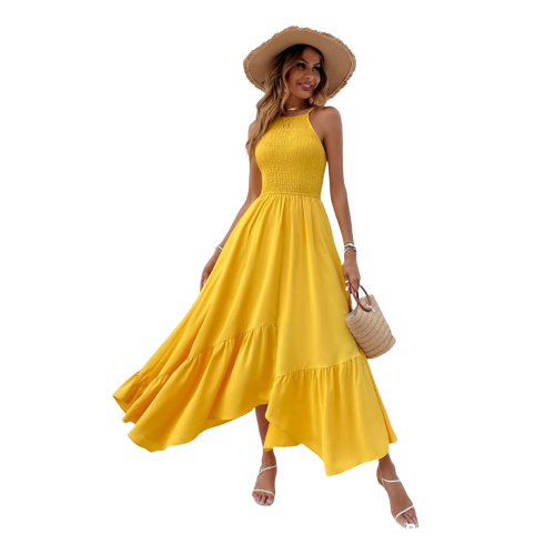 Vestido Halter Amarillo