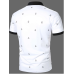 Camisa Polo Blanca con estampado