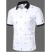 Camisa Polo Blanca con estampado