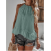 Blusa de tirantes verde pálido