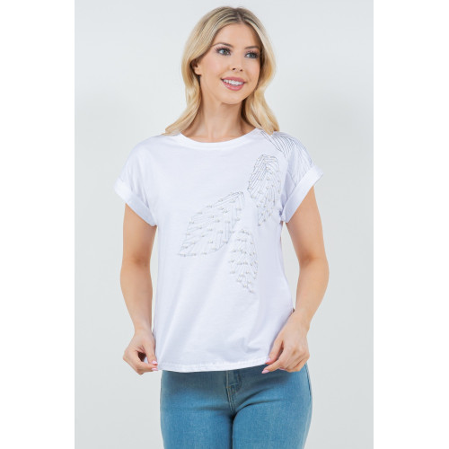 Blusa TABA Pearl Leaves