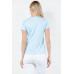 Blusa TABA Celeste Flower Applique