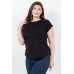 Blusa TABA Negra Pearl Flower Embroidered - Curvy