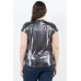 Blusa TABA Negra Shinny Shoulder Studded - Curvy