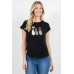 Blusa TABA Negra 3 Cats