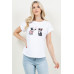 Blusa TABA Blanca Pugs in Love