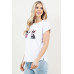 Blusa TABA Blanca Pugs in Love